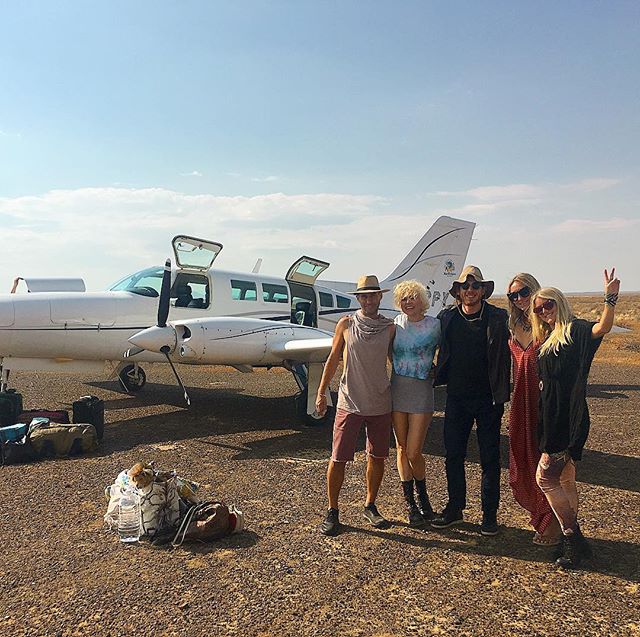 My only other photo from Afrika Burn haha 
It's amazing what putting the phone away and never looking at it for a week will do. 
Do you ever do that?

Oh and drinking champagne with new friends while flying into the playa is fun too
