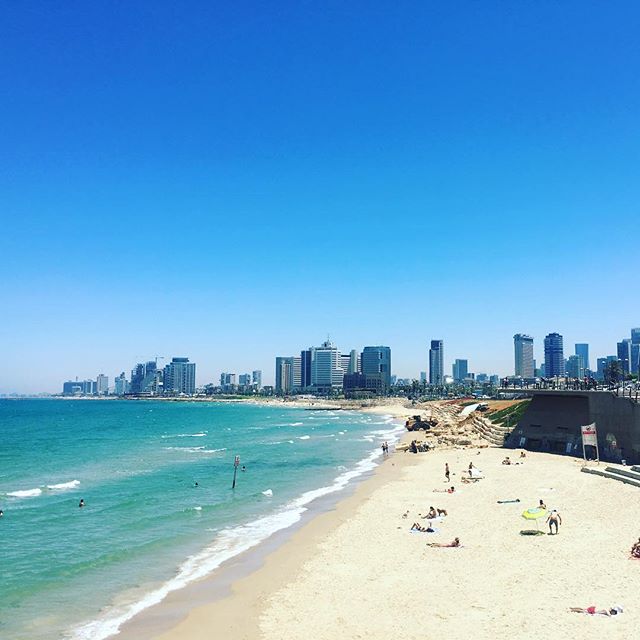 I wake up everyday and fall more in love with my city!! ️ This is the view from Yafo looking north at Tel Aviv. I love living down here in Yafo because of the mix of Muslims, Jews and many artists. Yafo started in 7500 BC and the old city is full of restaurants, artists lofts and residences.
"