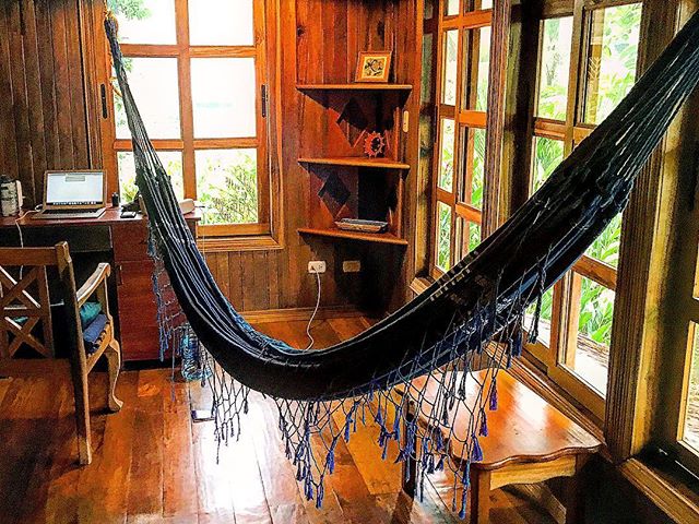 2 years ago in Costa Rica I was sitting in a hammock dreaming up launching a company where I could support my friends social impact businesses. 2 years later I walk into my Airbnb with a hammock in the office. Visions become reality.